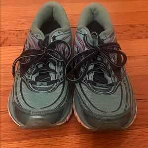 Brooks Aqua and Pink Running Shoes